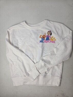 Ms. Rachel Girls Top Sweatshirt Show Learning  Characters Size 4T